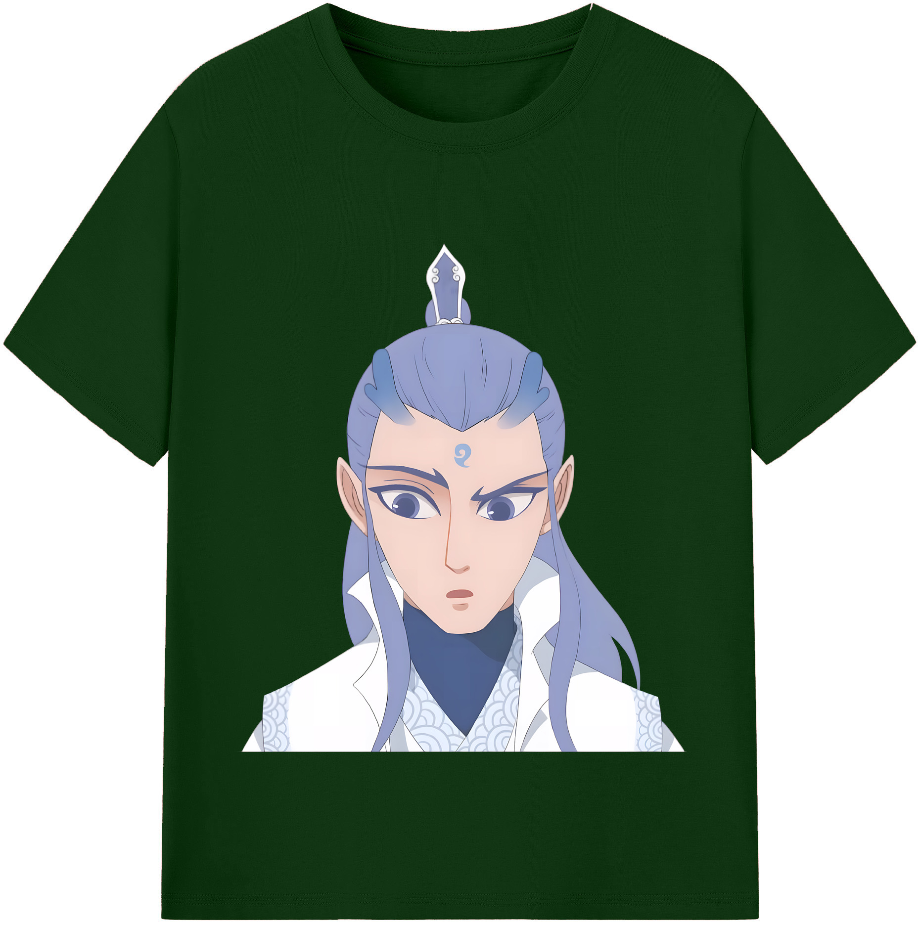 （画像用） Ne Zha 2 ナタ 魔童の大暴れ 綿100％半袖Tシャツ（フロントプリント）